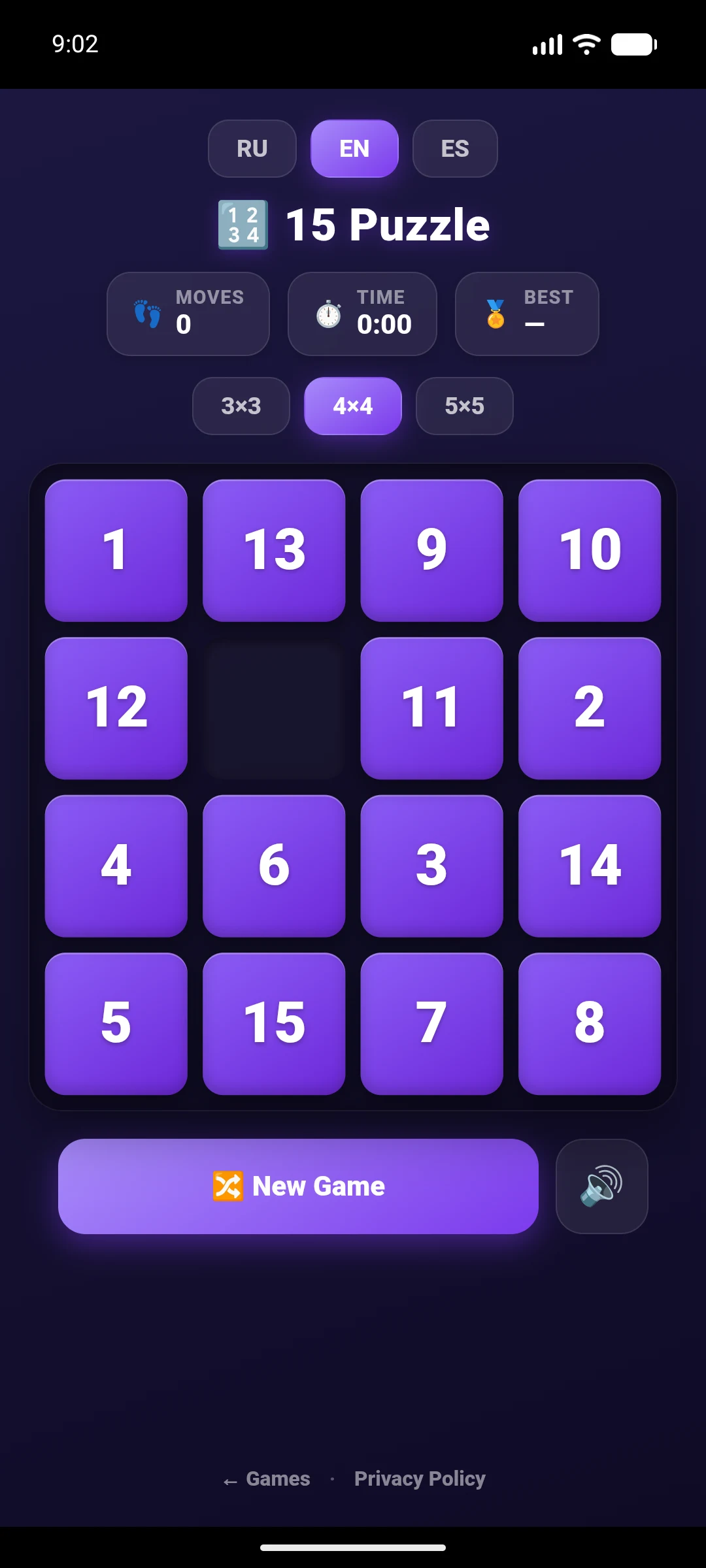 PINCO— Slide Number Game screenshot